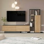 Hanah Home For1-Sa Soporte para TV Natural y Antracita